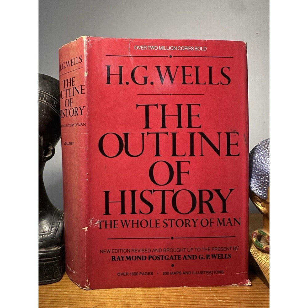 The Outline of History by H.G. Wells (1971, Doubleday HC/DJ, Revised Edition)